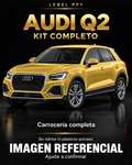 Audi Q2 — Kit completo PPF LEBEL. Imagen referencial; ajuste a confirmar. Sin vidrios ni plásticos porosos.