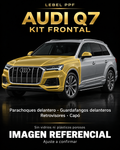 Audi Q7 — Kit frontal PPF LEBEL. Imagen referencial; ajuste a confirmar. Sin vidrios ni plásticos porosos.
