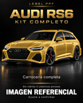 Audi RS6 — Kit completo PPF LEBEL. Imagen referencial; ajuste a confirmar. Sin vidrios ni plásticos porosos.