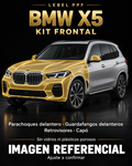 BMW X5 — Kit frontal PPF LEBEL. Imagen referencial; ajuste a confirmar. Sin vidrios ni plásticos porosos.