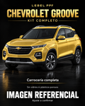 Chevrolet Groove — Kit completo PPF LEBEL. Imagen referencial; ajuste a confirmar. Sin vidrios ni plásticos porosos.