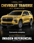 Chevrolet Traverse — Kit completo PPF LEBEL. Imagen referencial; ajuste a confirmar. Sin vidrios ni plásticos porosos.