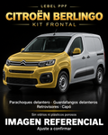 Citroën Berlingo — Kit frontal PPF LEBEL. Imagen referencial; ajuste a confirmar. Sin vidrios ni plásticos porosos.