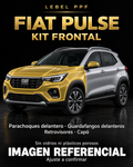 Fiat Pulse — Kit frontal PPF LEBEL. Imagen referencial; ajuste a confirmar. Sin vidrios ni plásticos porosos.