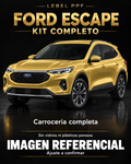 Ford Escape — Kit completo PPF LEBEL. Imagen referencial; ajuste a confirmar. Sin vidrios ni plásticos porosos.