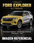 Ford Explorer — Kit frontal PPF LEBEL. Imagen referencial; ajuste a confirmar. Sin vidrios ni plásticos porosos.