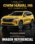 GWM Haval H6 — Kit completo PPF LEBEL. Imagen referencial; ajuste a confirmar. Sin vidrios ni plásticos porosos.