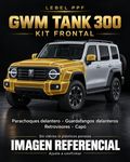 GWM Tank 300 — Kit frontal PPF LEBEL. Imagen referencial; ajuste a confirmar. Sin vidrios ni plásticos porosos.