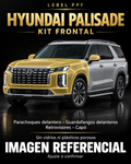 Hyundai Palisade — Kit frontal PPF LEBEL. Imagen referencial; ajuste a confirmar. Sin vidrios ni plásticos porosos.