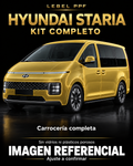 Hyundai Staria — Kit completo PPF LEBEL. Imagen referencial; ajuste a confirmar. Sin vidrios ni plásticos porosos.