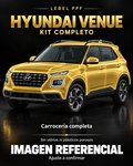 Hyundai Venue — Kit completo PPF LEBEL. Imagen referencial; ajuste a confirmar. Sin vidrios ni plásticos porosos.