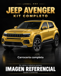 Jeep Avenger — Kit completo PPF LEBEL. Imagen referencial; ajuste a confirmar. Sin vidrios ni plásticos porosos.