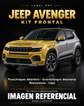 Jeep Avenger — Kit frontal PPF LEBEL. Imagen referencial; ajuste a confirmar. Sin vidrios ni plásticos porosos.