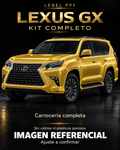 Lexus GX — Kit completo PPF LEBEL. Imagen referencial; ajuste a confirmar. Sin vidrios ni plásticos porosos.