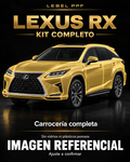 Lexus RX — Kit completo PPF LEBEL. Imagen referencial; ajuste a confirmar. Sin vidrios ni plásticos porosos.