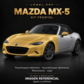 Mazda MX-5 — Kit frontal PPF LEBEL. Imagen referencial; ajuste a confirmar. Sin vidrios ni plásticos porosos.