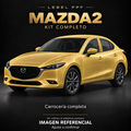 Mazda2 — Kit completo PPF LEBEL. Imagen referencial; ajuste a confirmar. Sin vidrios ni plásticos porosos.