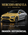 Mercedes-Benz CLA — Kit frontal PPF LEBEL. Imagen referencial; ajuste a confirmar. Sin vidrios ni plásticos porosos.