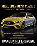 Mercedes-Benz Clase C — Kit frontal PPF LEBEL. Imagen referencial; ajuste a confirmar. Sin vidrios ni plásticos porosos.
