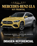 Mercedes-Benz GLA — Kit frontal PPF LEBEL. Imagen referencial; ajuste a confirmar. Sin vidrios ni plásticos porosos.