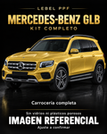 Mercedes-Benz GLB — Kit completo PPF LEBEL. Imagen referencial; ajuste a confirmar. Sin vidrios ni plásticos porosos.