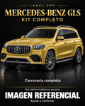 Mercedes-Benz GLS — Kit completo PPF LEBEL. Imagen referencial; ajuste a confirmar. Sin vidrios ni plásticos porosos.