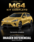 MG MG4 — Kit completo PPF LEBEL. Imagen referencial; ajuste a confirmar. Sin vidrios ni plásticos porosos.