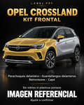 Opel Crossland — Kit frontal PPF LEBEL. Imagen referencial; ajuste a confirmar. Sin vidrios ni plásticos porosos.