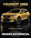 Peugeot 2008 — Kit completo PPF LEBEL. Imagen referencial; ajuste a confirmar. Sin vidrios ni plásticos porosos.