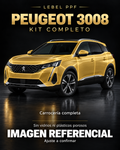 Peugeot 3008 — Kit completo PPF LEBEL. Imagen referencial; ajuste a confirmar. Sin vidrios ni plásticos porosos.