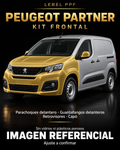 Peugeot Partner — Kit frontal PPF LEBEL. Imagen referencial; ajuste a confirmar. Sin vidrios ni plásticos porosos.