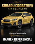 Subaru Crosstrek — Kit completo PPF LEBEL. Imagen referencial; ajuste a confirmar. Sin vidrios ni plásticos porosos.