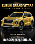 Suzuki Grand Vitara — Kit completo PPF LEBEL. Imagen referencial; ajuste a confirmar. Sin vidrios ni plásticos porosos.