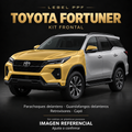 Toyota Fortuner — Kit frontal PPF LEBEL. Imagen referencial; ajuste a confirmar. Sin vidrios ni plásticos porosos.