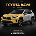Toyota RAV4 — Kit frontal PPF LEBEL. Imagen referencial; ajuste a confirmar. Sin vidrios ni plásticos porosos.