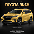 Toyota Rush — Kit completo PPF LEBEL. Imagen referencial; ajuste a confirmar. Sin vidrios ni plásticos porosos.