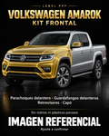 Volkswagen Amarok — Kit frontal PPF LEBEL. Imagen referencial; ajuste a confirmar. Sin vidrios ni plásticos porosos.