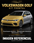 Volkswagen Golf — Kit frontal PPF LEBEL. Imagen referencial; ajuste a confirmar. Sin vidrios ni plásticos porosos.