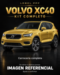 Volvo XC40 — Kit completo PPF LEBEL. Imagen referencial; ajuste a confirmar. Sin vidrios ni plásticos porosos.
